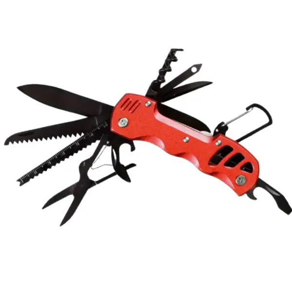 16-in-1 Multitool Pocket Knife - Red