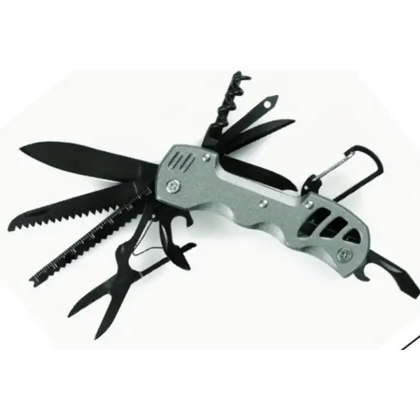 16-in-1 Multitool Pocket Knife - Gray