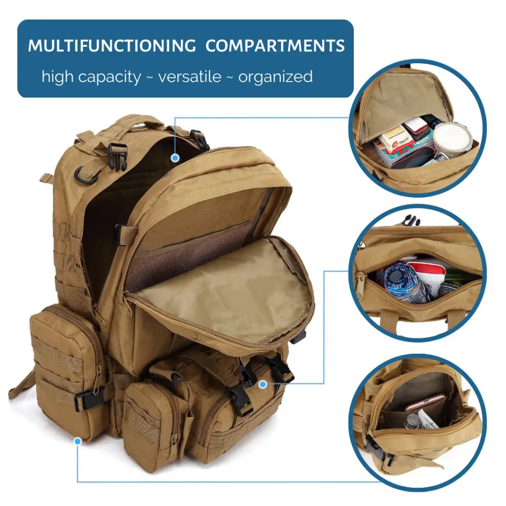 Tactical Backpack 50 60L Radzooks
